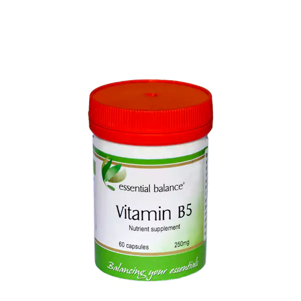 Vitamin B5 60 caps 250mg - Essential Balance
