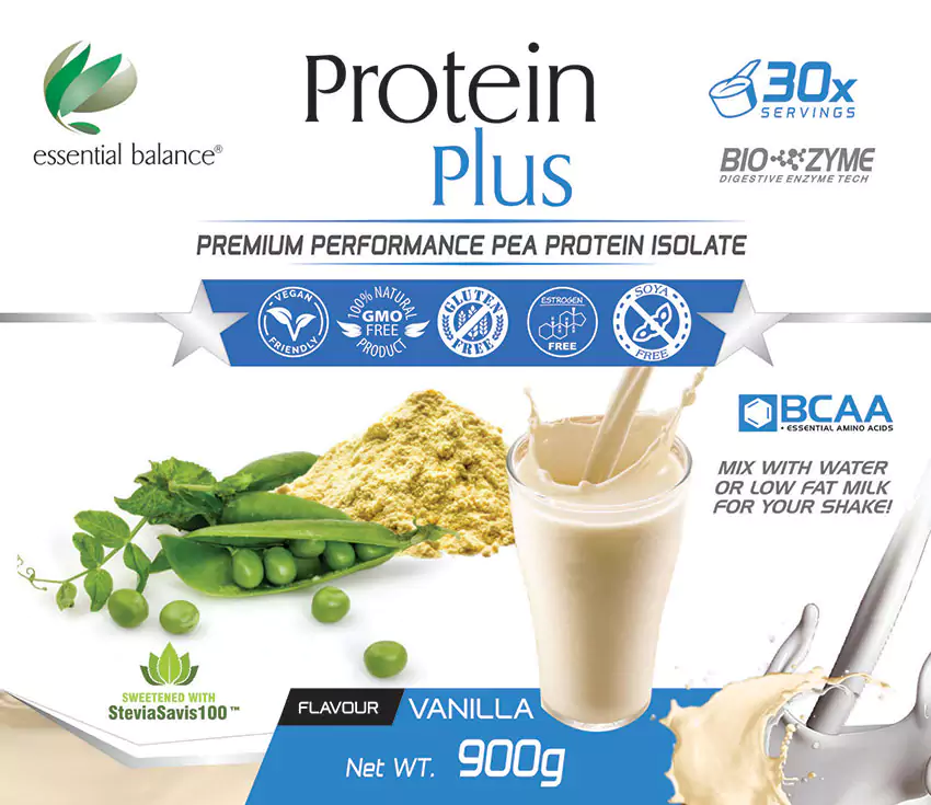 Pure pea protein plus from essential balance